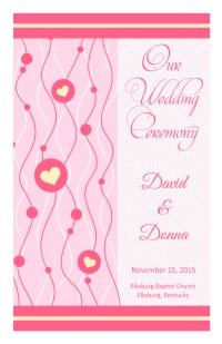 Wedding Program Cover Template 14B - Version 2